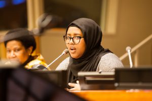 Speaker at UN CSW 61 Youth Forum